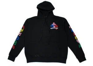 Chrome Hearts Multicolor Cross Cemetery Hoodie Black