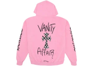 Pink Chrome Hearts Hoodie Vanity Affair Back Side Image