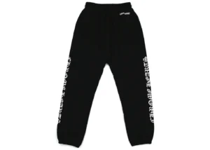 Black Chrome Hearts Sweatpants Front Side Image