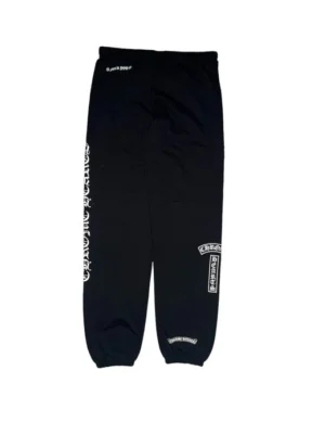 Chrome Hearts Flared Sweatpants Black Back Side Image