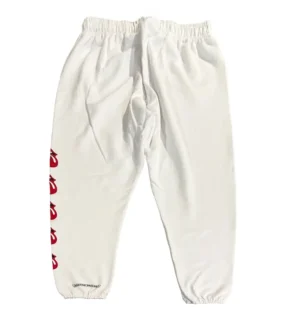 Chrome Hearts Rolling Stones Sweatpants White Back