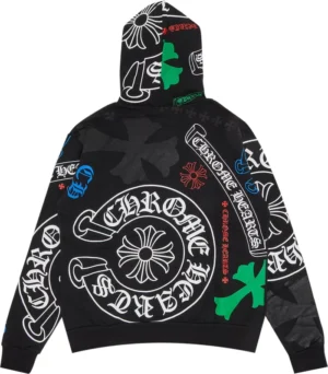 Chrome Hearts Stencil Hoodie Multicolor - back