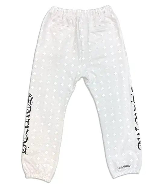 White Chrome Hearts Sweatpants Back Side Image