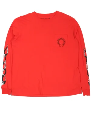 red chrome hearts shirt - front