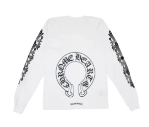 white chrome hearts shirt - back