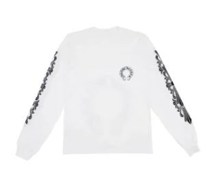 white chrome hearts shirt - front