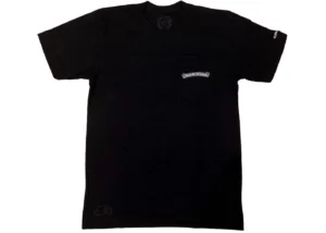 Chrome Hearts Scroll Logo T-shirt Black Front