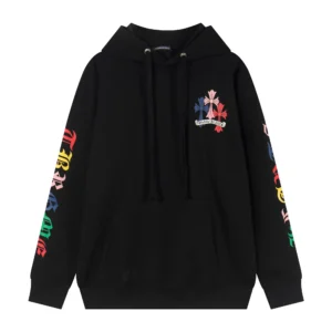 CH Script Multicolor Cross Cemetery Zip Up Hoodie