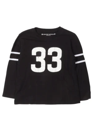 Chrome Hearts 33 Horseshoe Logo Jersey Black T-Shirt - front