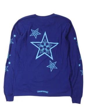 Chrome Hearts 5 Pointed Star Pocket Blue T-Shirt - back