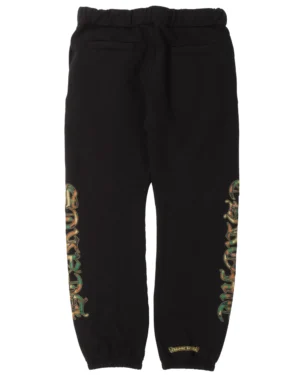 Chrome Hearts Camouflage Cemetery Cross Sweatpants Black