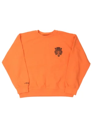 Chrome Hearts Dagger Logo Orange Sweatshirt - front