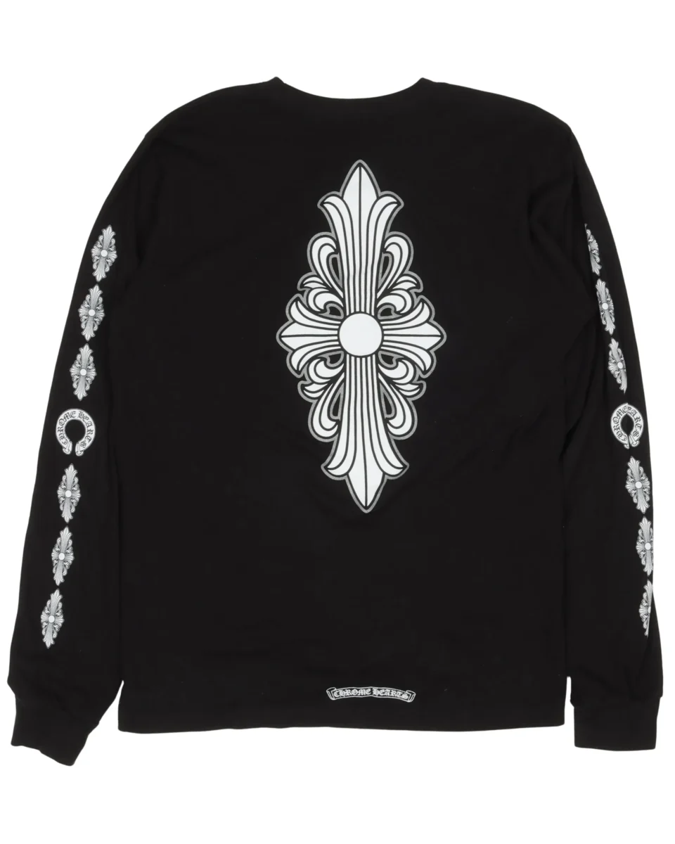 Chrome Hearts Fleur Cross Long Sleeve T-Shirt - back