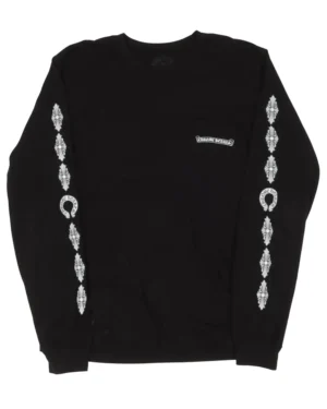 Chrome Hearts Fleur Cross Long Sleeve T-Shirt - front