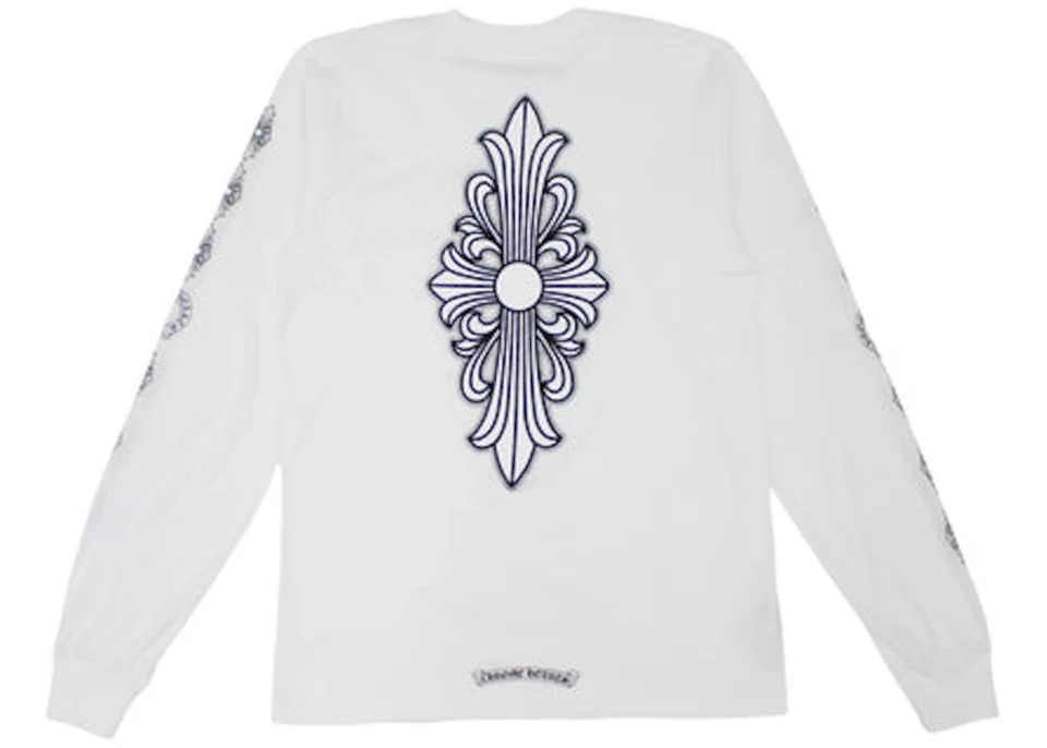 Chrome Hearts Floral Cross White T-Shirt - back