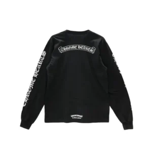 Chrome Hearts Long Sleeve T-Shirt Script Scroll Logo - back