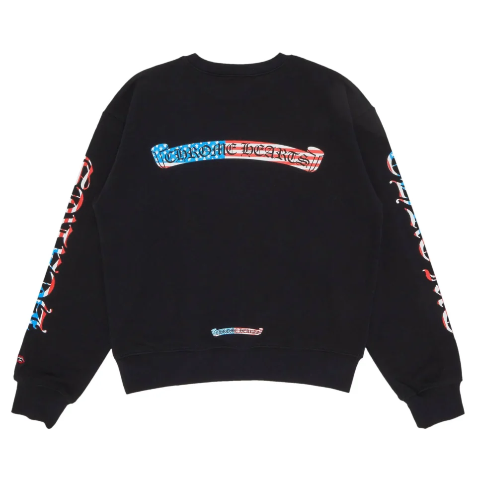 Chrome Hearts Matty Boy America Crewneck Black Sweatshirt - back