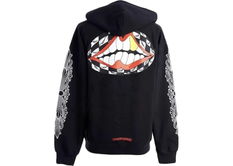 Chrome Hearts Matty Boy Flower Chomper Black Hoodie - back