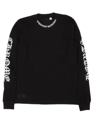 Chrome Hearts Neck Logo Black T-Shirt - front