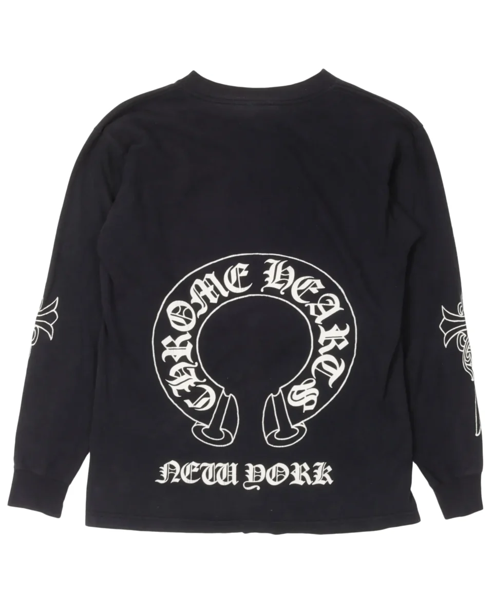 Chrome Hearts New York Horseshoe Logo T-Shirt - back