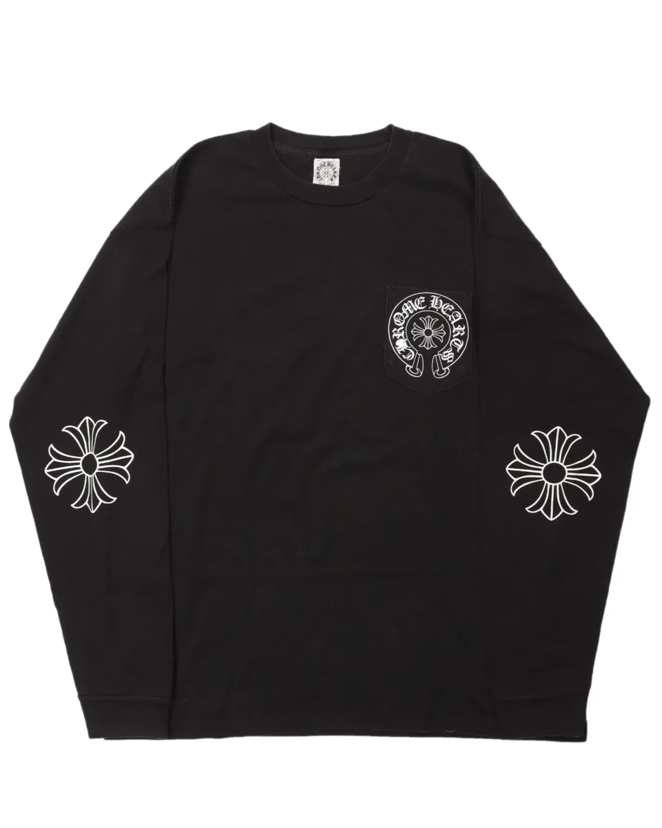 Chrome Hearts Vintage Elbow Crosses T-Shirt - front