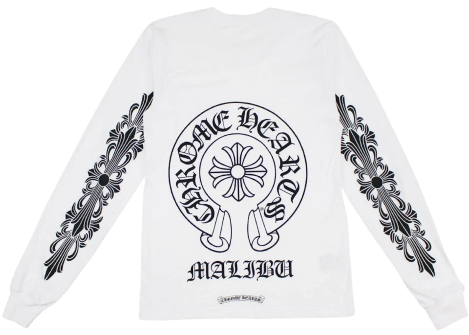 White Chrome Hearts Malibu Exclusive T-Shirt - back