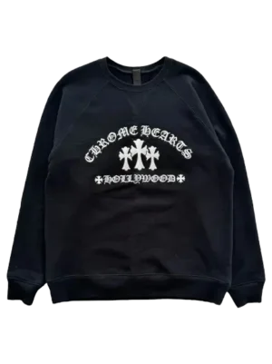 Chrome Hearts Triple Cross Embroidered Sweatshirts - front