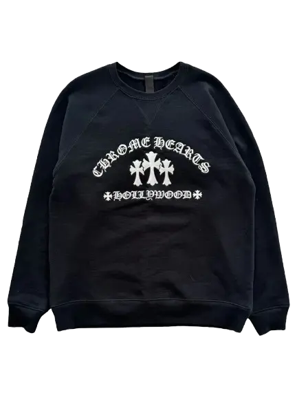 Chrome Hearts Triple Cross Embroidered Sweatshirts - front