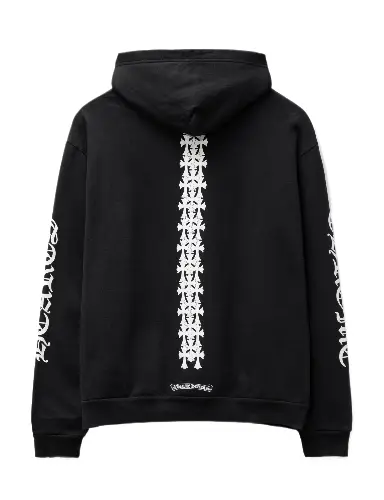 Chrome Hearts Cross Print Black Hoodie - back