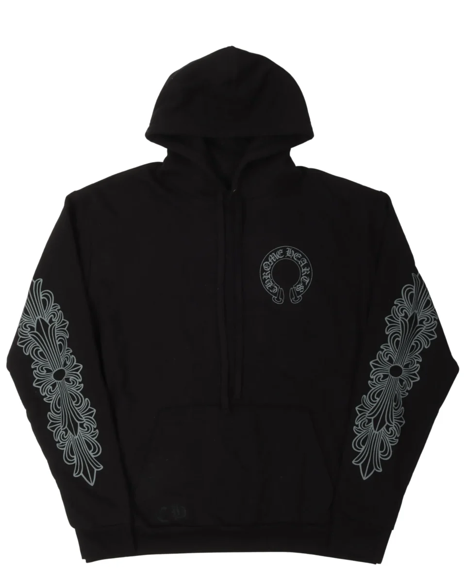 Chrome Hearts Friends & Family Horseshoe Logo Hoodie - front