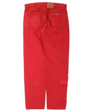 Chrome Hearts Levi's Cross Patch Red Jeans - back (1)