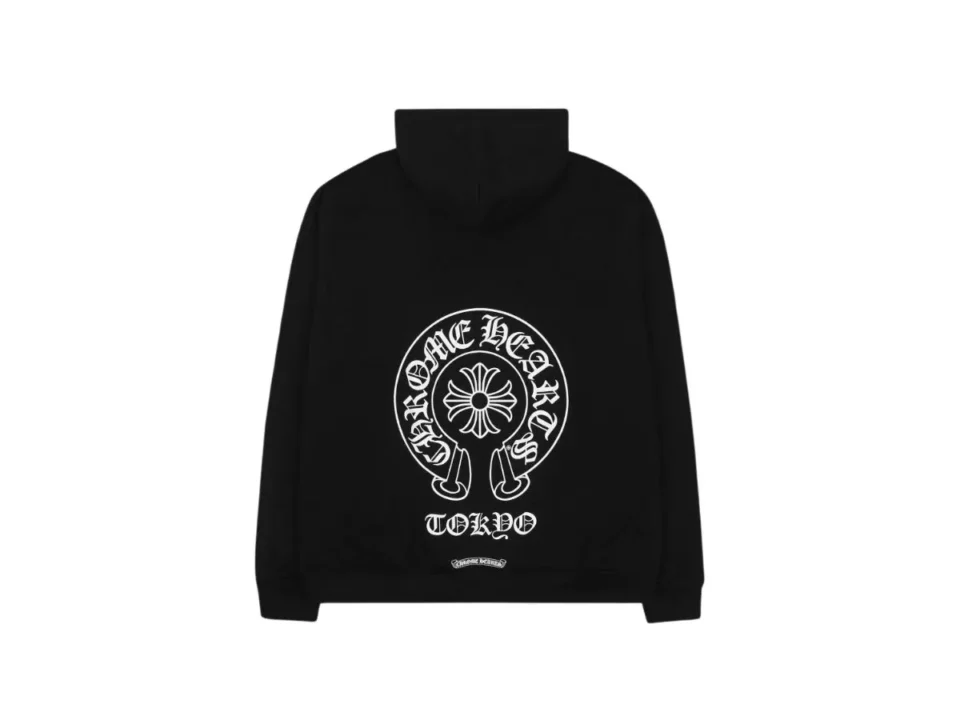 Chrome Hearts Tokyo Exclusive Horseshoe Black Hoodie - Back