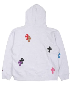 Chrome Hearts x Matty Boy Cross Patch White Hoodie - back