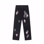Chrome Hearts Multi Color Cross Jeans