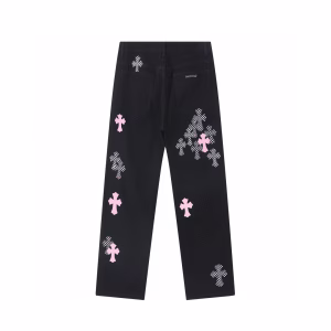 Chrome Hearts Multi Color Cross Jeans