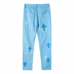 Chrome Hearts Denim Light Blue Jeans