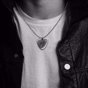 Rolling Stones Guitar Pick Charm