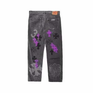 Chrome Hearts Online Exclusive Levi’s Cross Patch Stencil Jeans