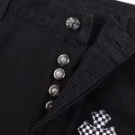 Chrome Hearts Multi Color Cross Jeans