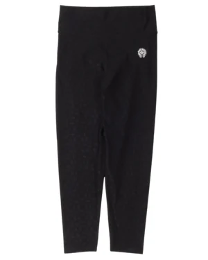 Chrome Hearts Horseshoe Logo Monogram Black Leggings - front