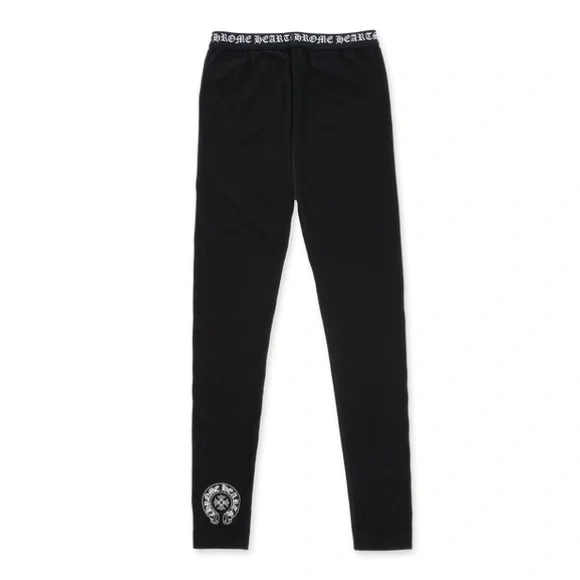 Chrome Hearts Logo Leggings Black - back