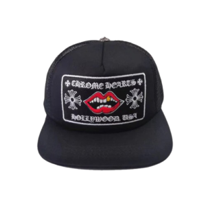 Chrome Hearts Chomper Hollywood Trucker Hat Black - front