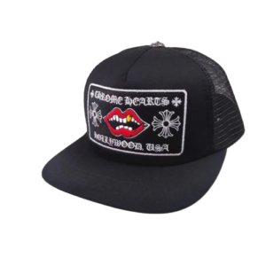 Chrome Hearts Chomper Hollywood Trucker Hat Black - side