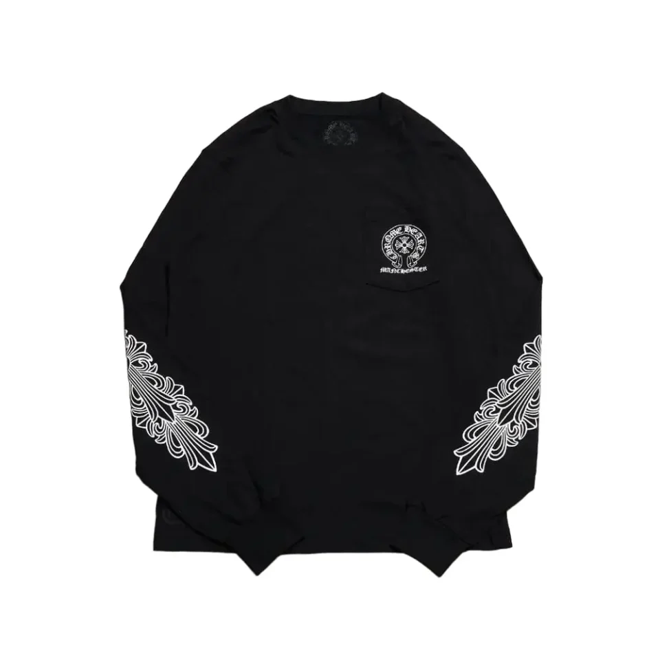 Chrome Hearts Manchester Exclusive Floral Horseshoe T-Shirt - front