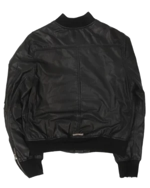 Chrome Hearts Leather Bomber Jacket - back