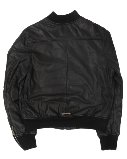 Chrome Hearts Leather Bomber Jacket - back