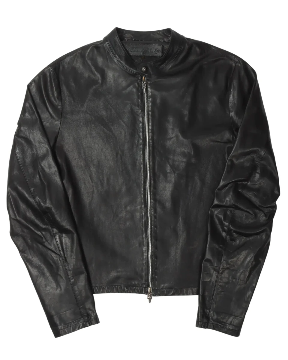 Chrome Hearts Thin Leather Jacket - front