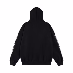 Chrome Hearts Black Seakoff Gothic Script Zip-Up Hoodie