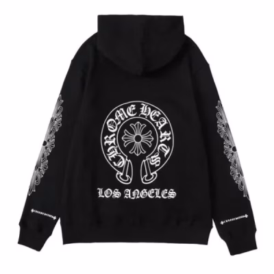Chrome Hearts Los Angeles Zip-up Hoodie Black