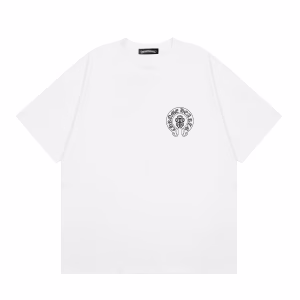 Chrome Hearts USA Flag Back Print Tee in White